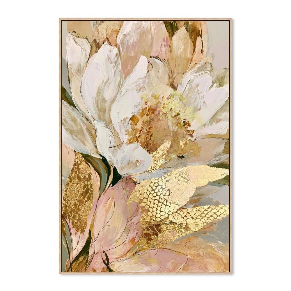 Golden Floral Abstraction-by-Stephanie Jeuffroy-wall-art-print-canvas-poster-framed-Gioia