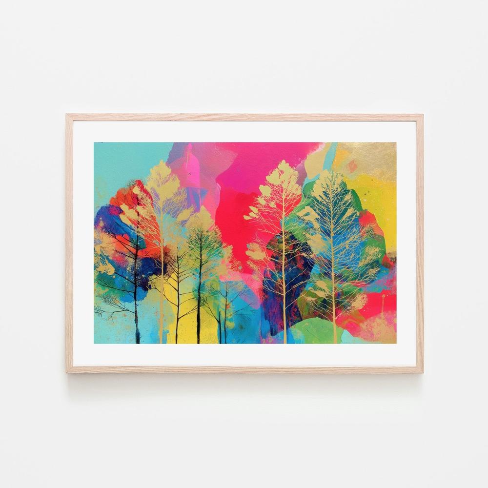 Golden Forest-by-Chromatic Storm Studio-wall-art-print-canvas-poster-framed-Gioia