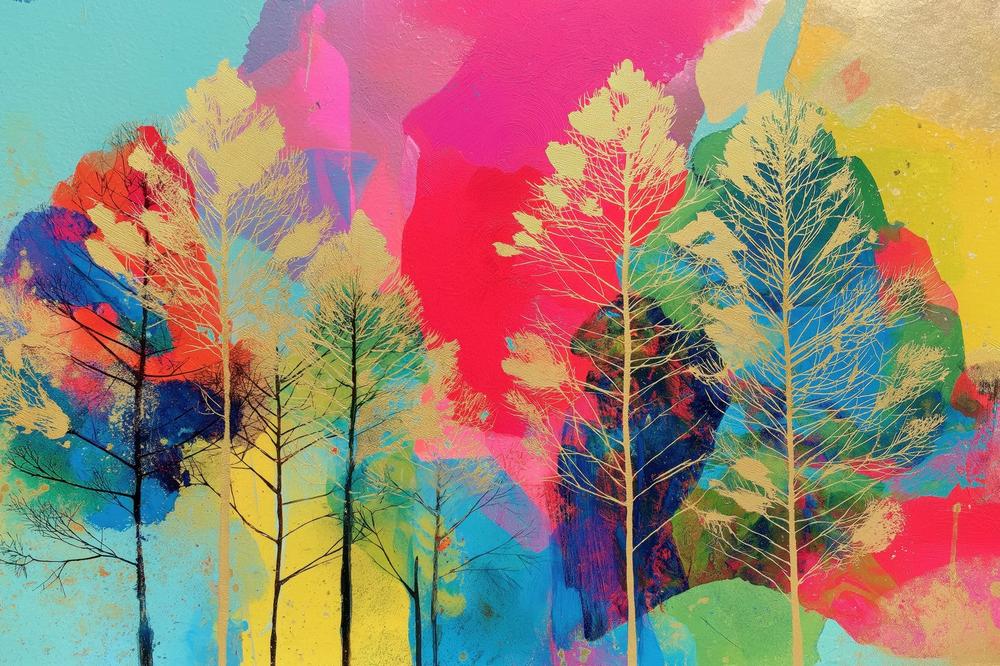 Golden Forest-by-Chromatic Storm Studio-wall-art-print-canvas-poster-framed-Gioia