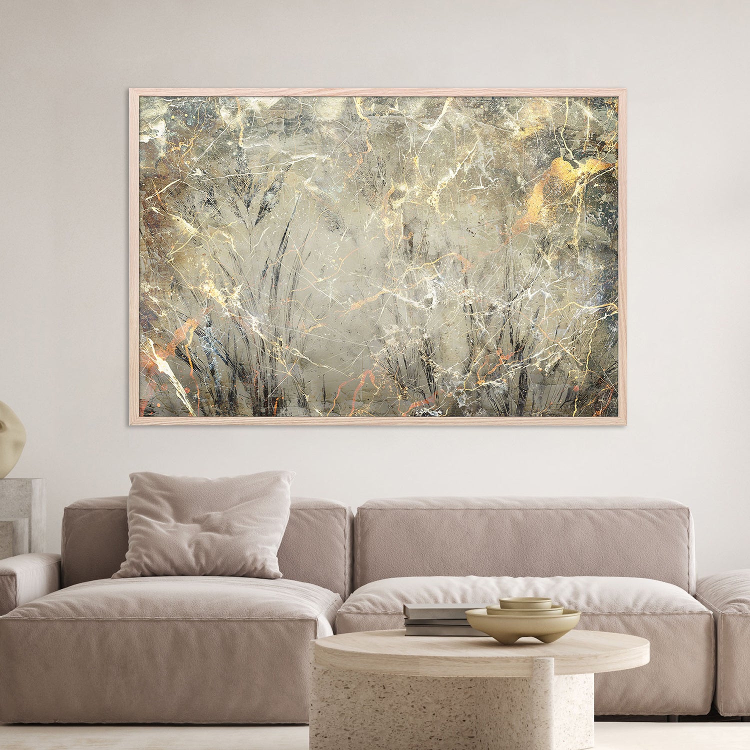 Golden Marble Veins-by-Rafal Kulik-wall-art-print-canvas-poster-framed-Gioia