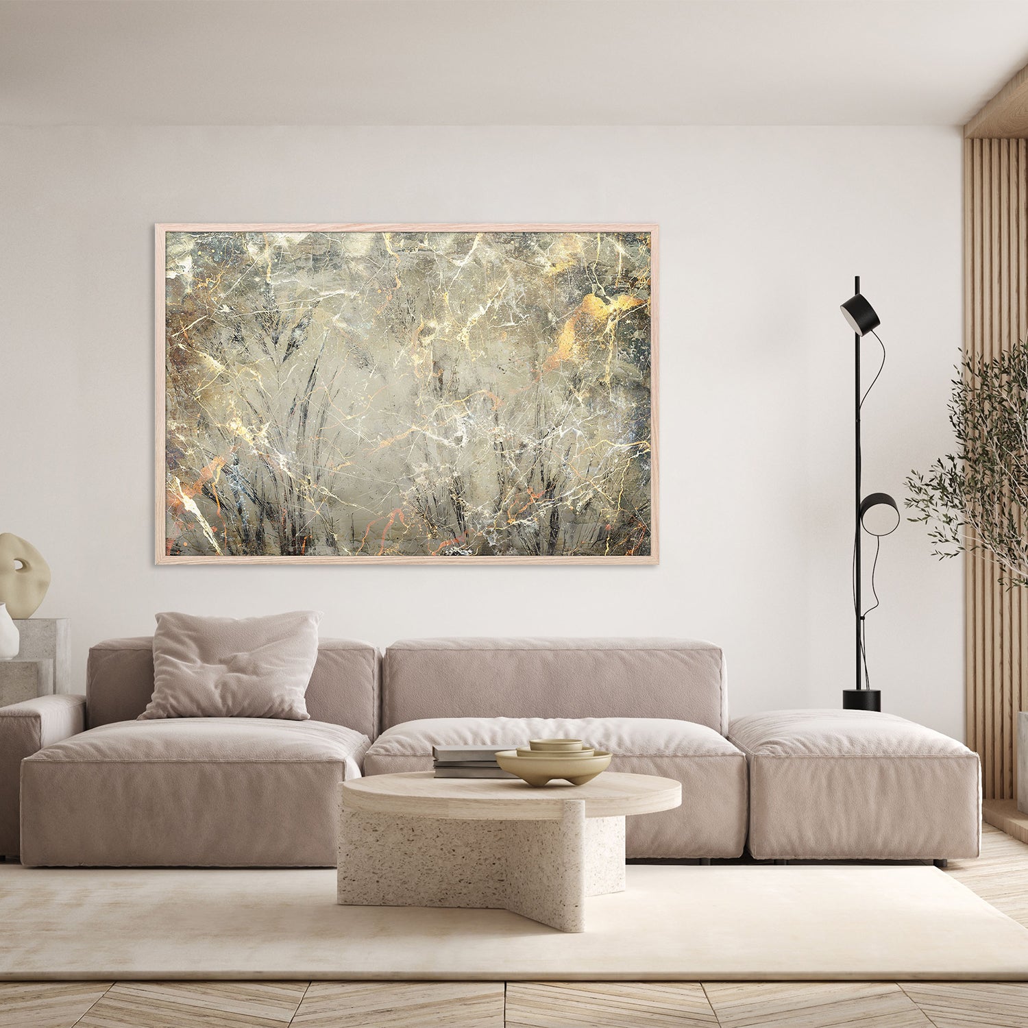 Golden Marble Veins-by-Rafal Kulik-wall-art-print-canvas-poster-framed-Gioia