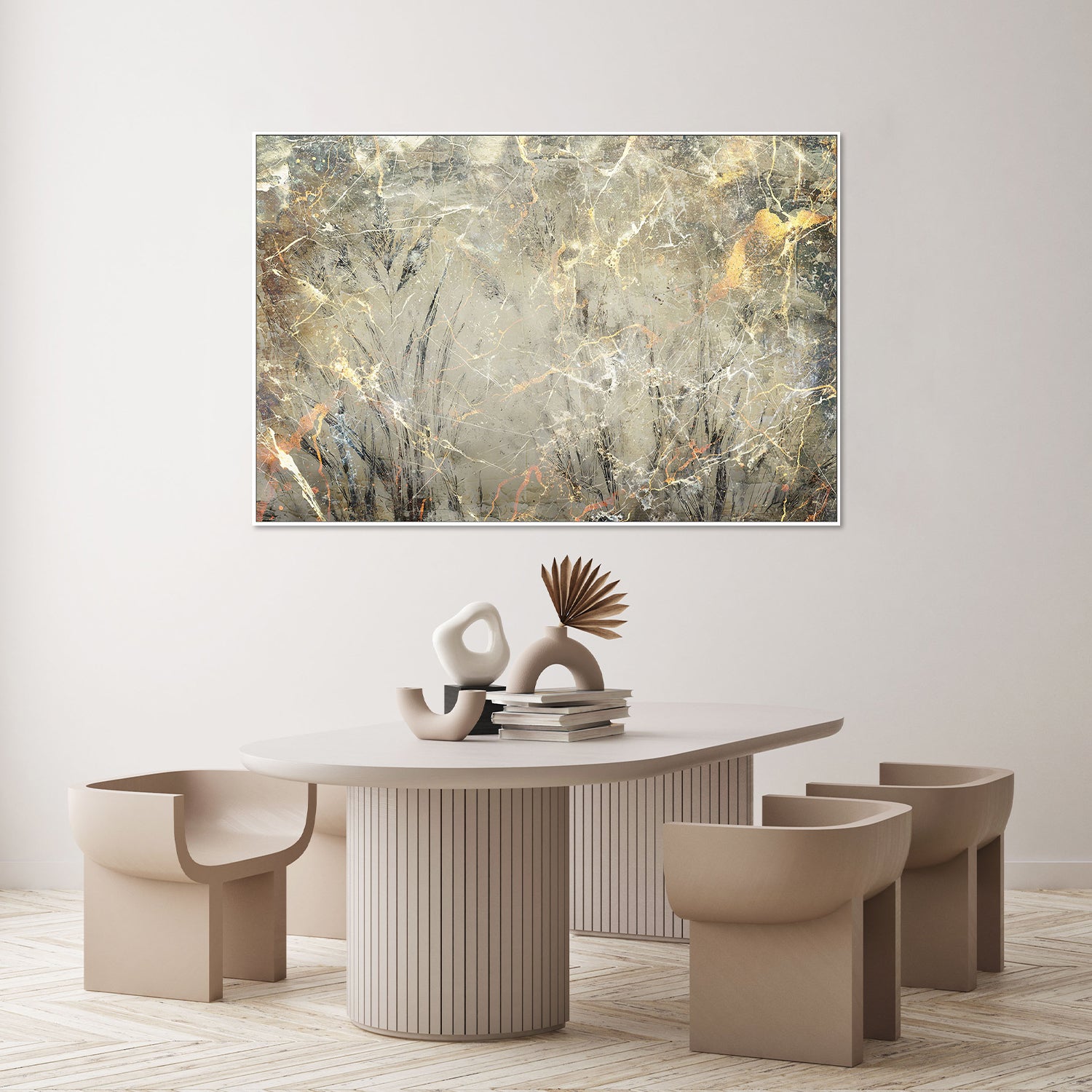 Golden Marble Veins-by-Rafal Kulik-wall-art-print-canvas-poster-framed-Gioia