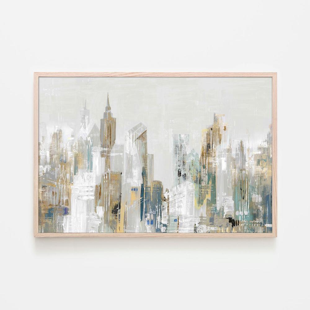 Golden Winter City, Style A-by-Lera-wall-art-print-canvas-poster-framed-Gioia