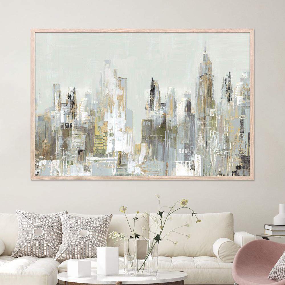 Golden Winter City , Style B-by-Lera-wall-art-print-canvas-poster-framed-Gioia