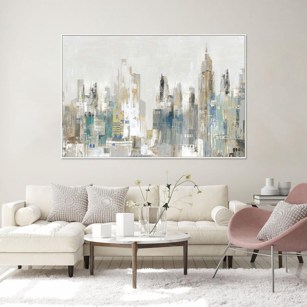 Golden Winter City, Style B-by-Lera-wall-art-print-canvas-poster-framed-Gioia