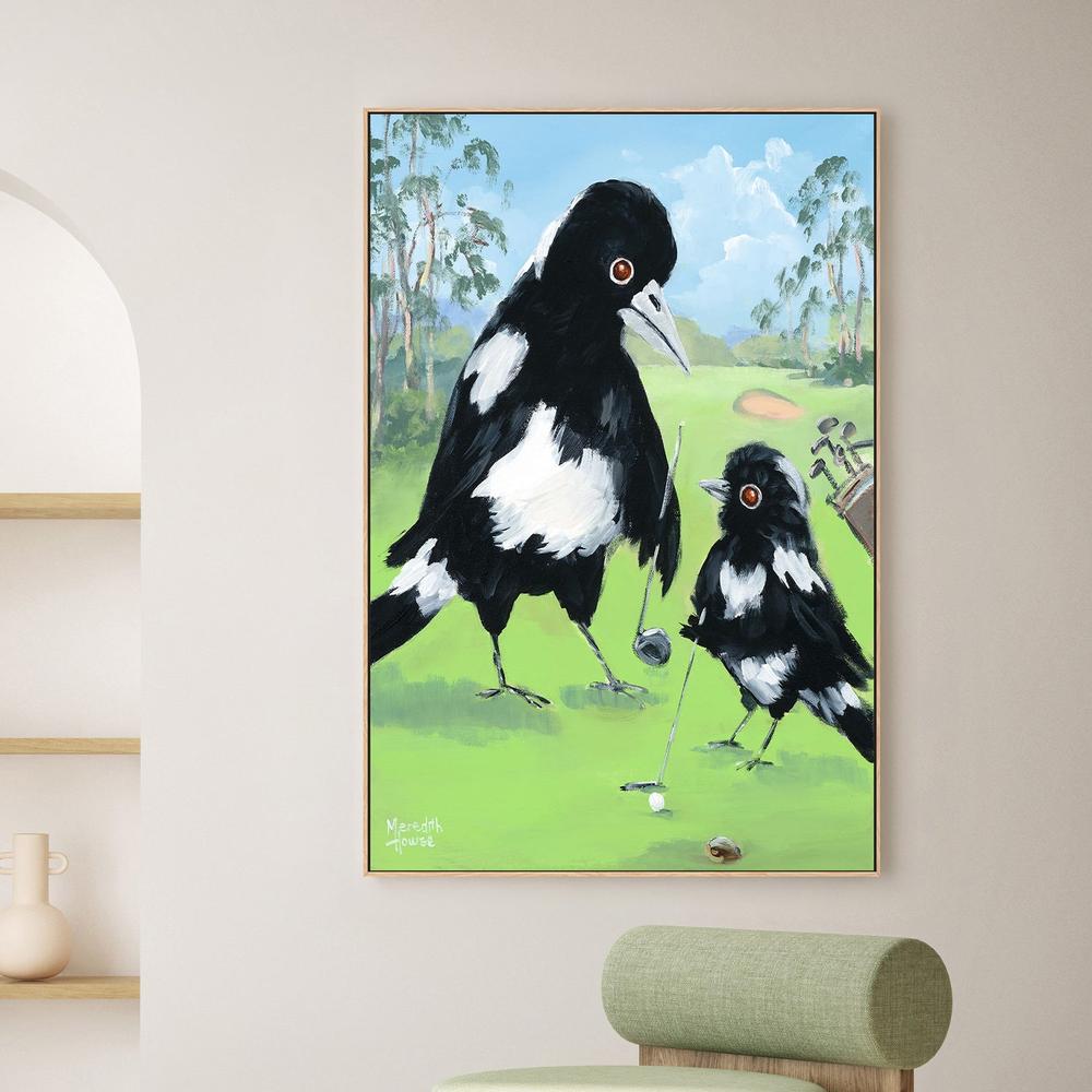 Golf with Dad-by-Meredith Howse-wall-art-print-canvas-poster-framed-Gioia