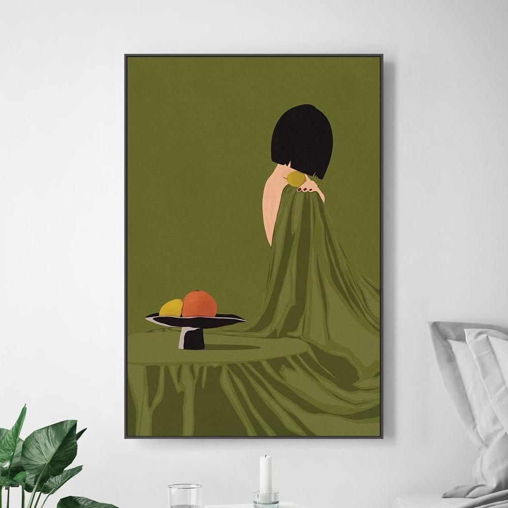 Green Dress Still Life-by-Lisa Solomoniuk-wall-art-print-canvas-poster-framed-Gioia