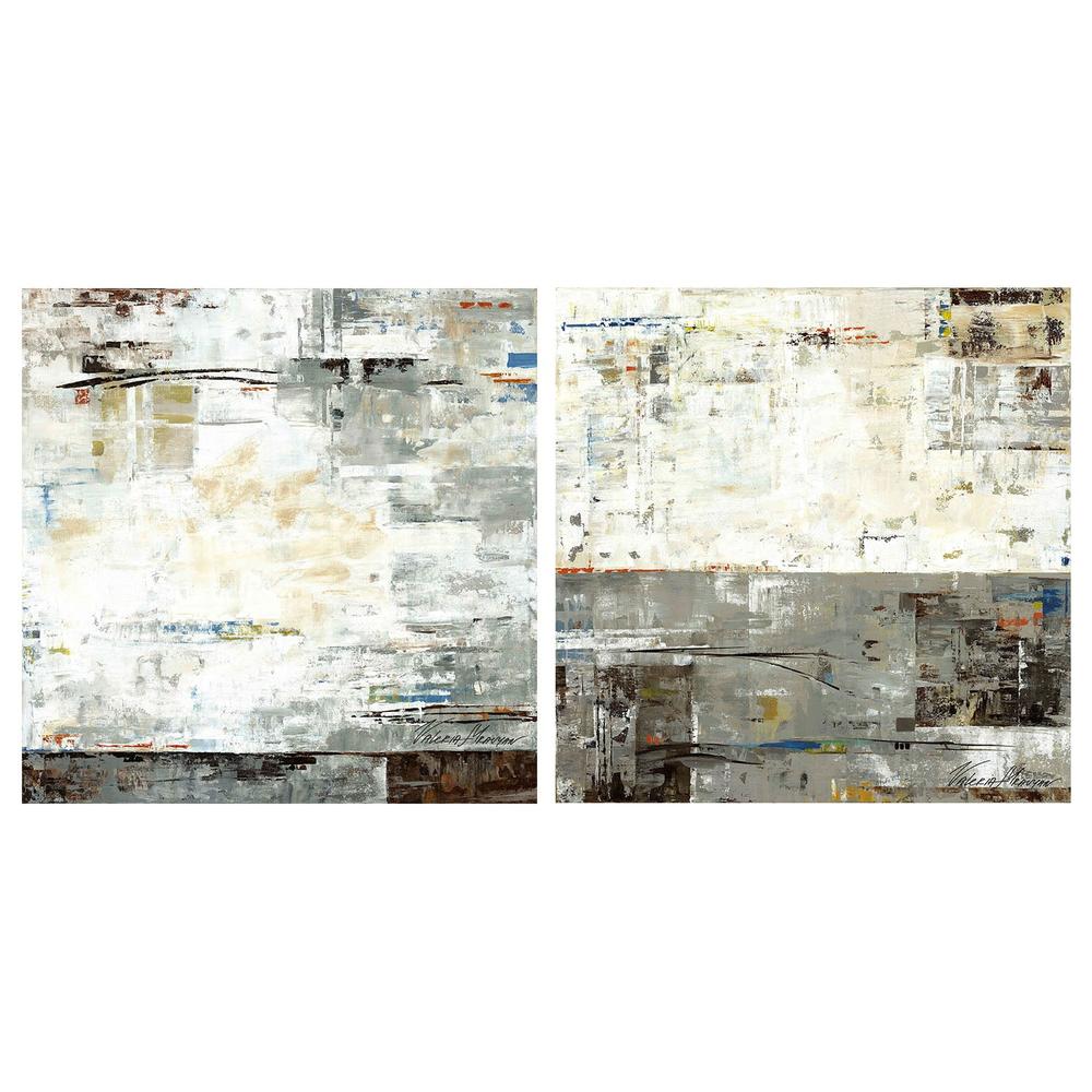 Grey Zone, Style A & B, Set Of 2-by-Lera-wall-art-print-canvas-poster-framed-Gioia