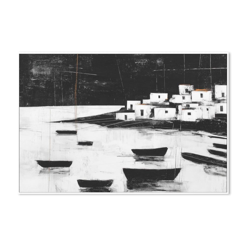 Harbor Night Moorings-by-Chromatic Storm Studio-wall-art-print-canvas-poster-framed-Gioia