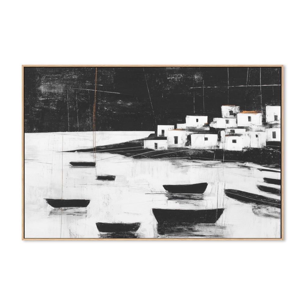Harbor Night Moorings-by-Chromatic Storm Studio-wall-art-print-canvas-poster-framed-Gioia