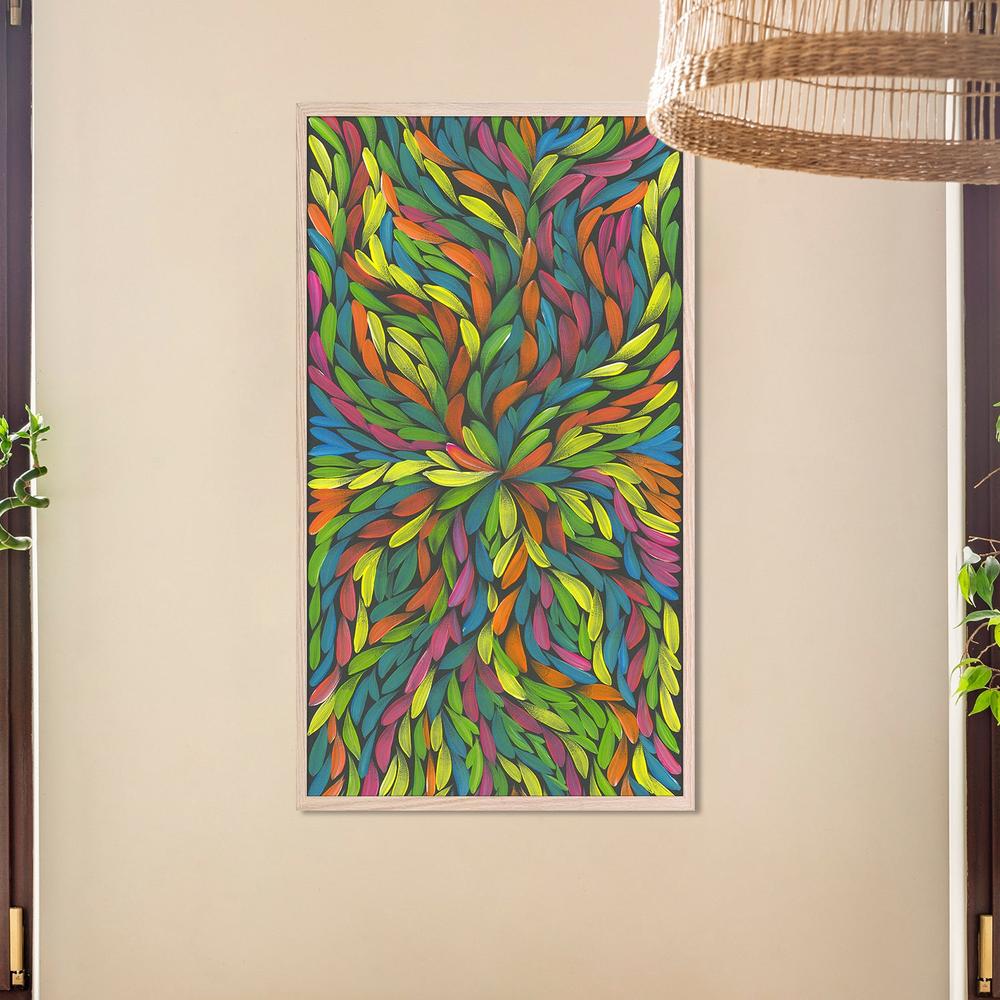 Healing Leaves Colourful-by-Emma Rigney-wall-art-print-canvas-poster-framed-Gioia