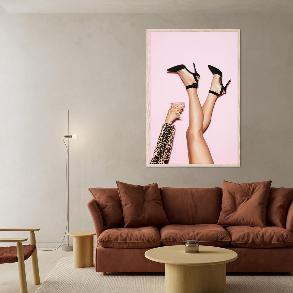 High Heels Pink Party-by-Pictufy Studio III-wall-art-print-canvas-poster-framed-Gioia