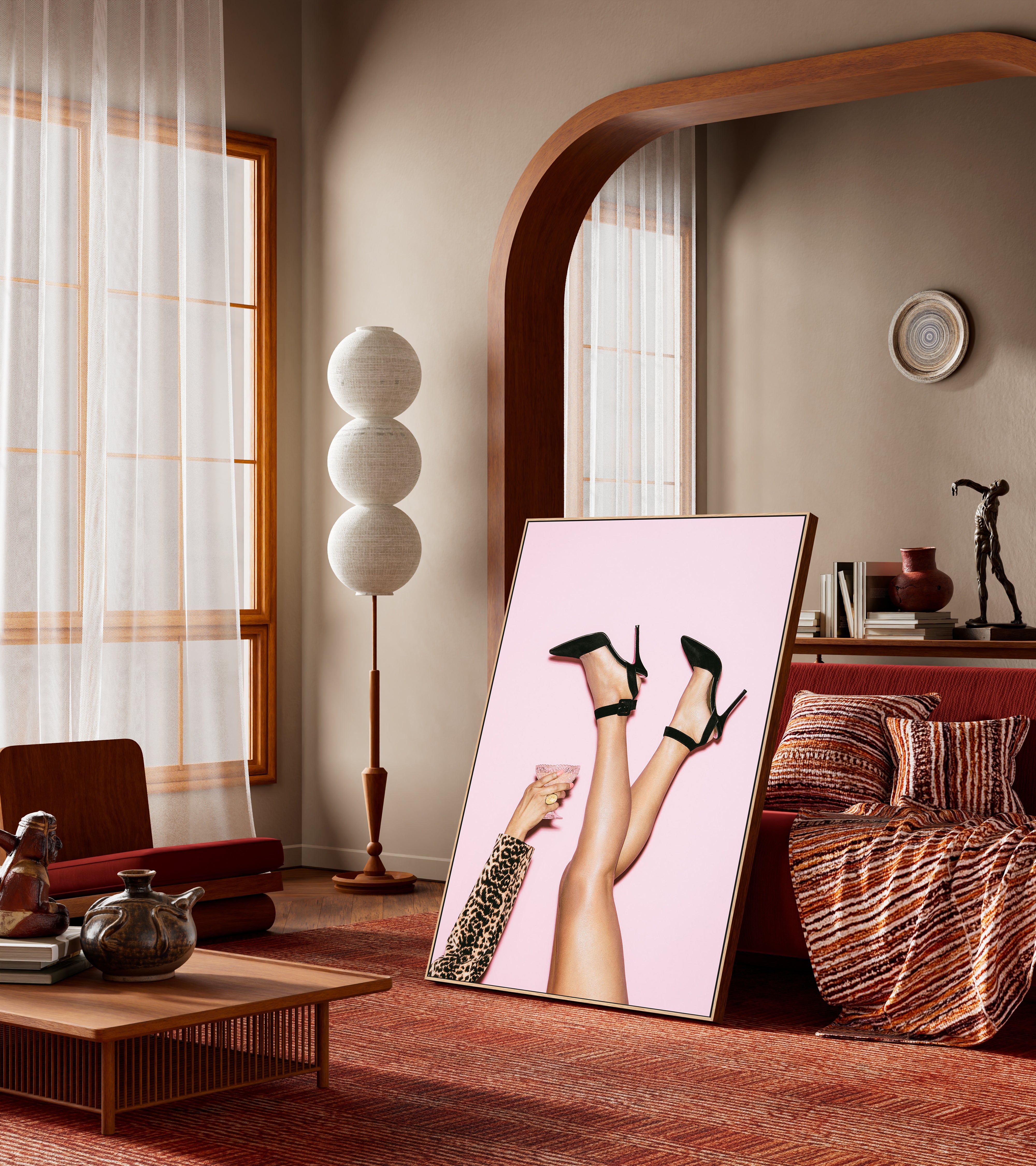 High Heels Pink Party-by-Pictufy Studio III-wall-art-print-canvas-poster-framed-Gioia
