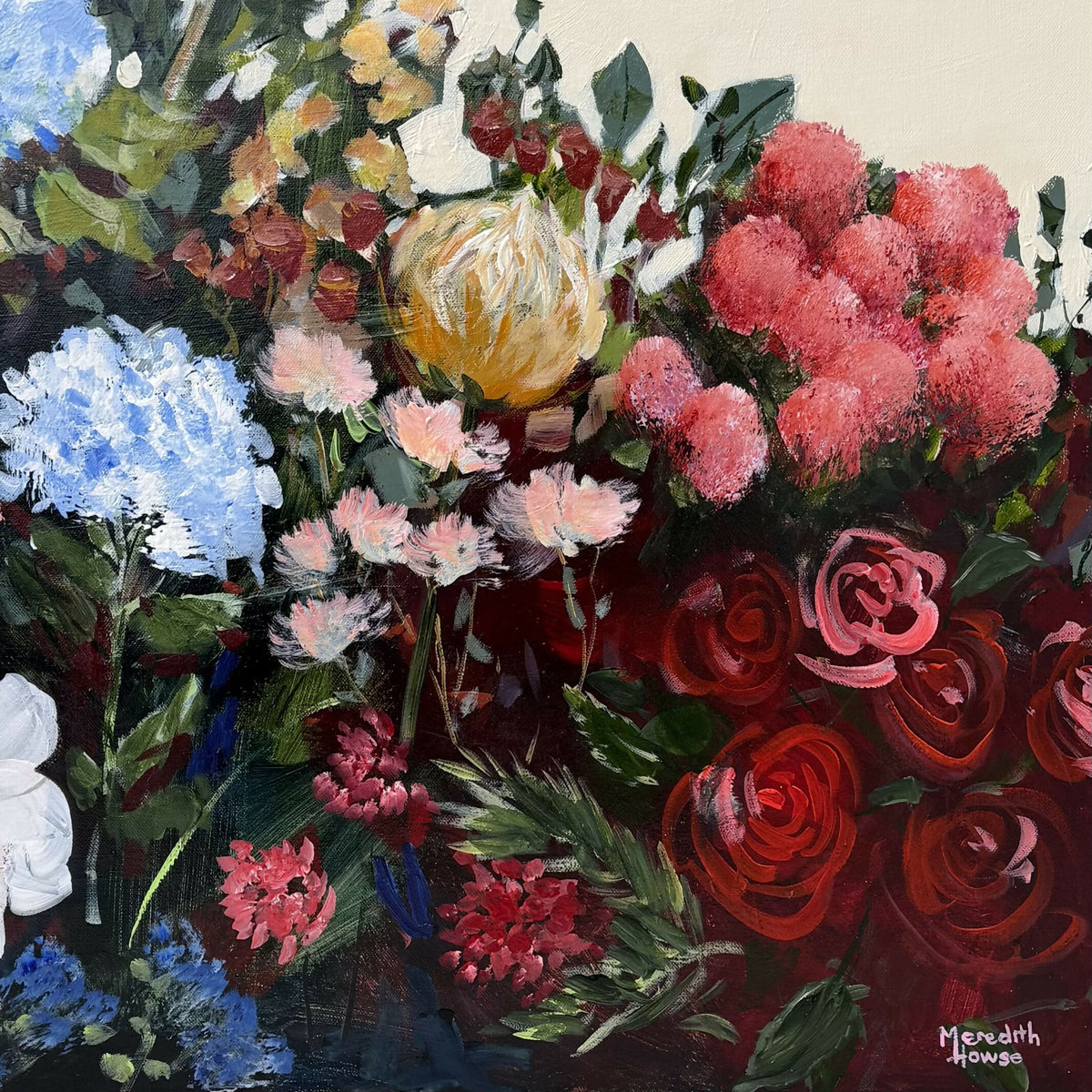 Magnolia Vintage. Original hand-painted artwork by Meredith Howse.