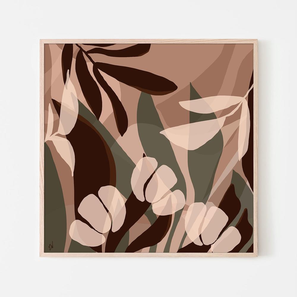 Hushed Botanica-by-Carrie Welsh-wall-art-print-canvas-poster-framed-Gioia