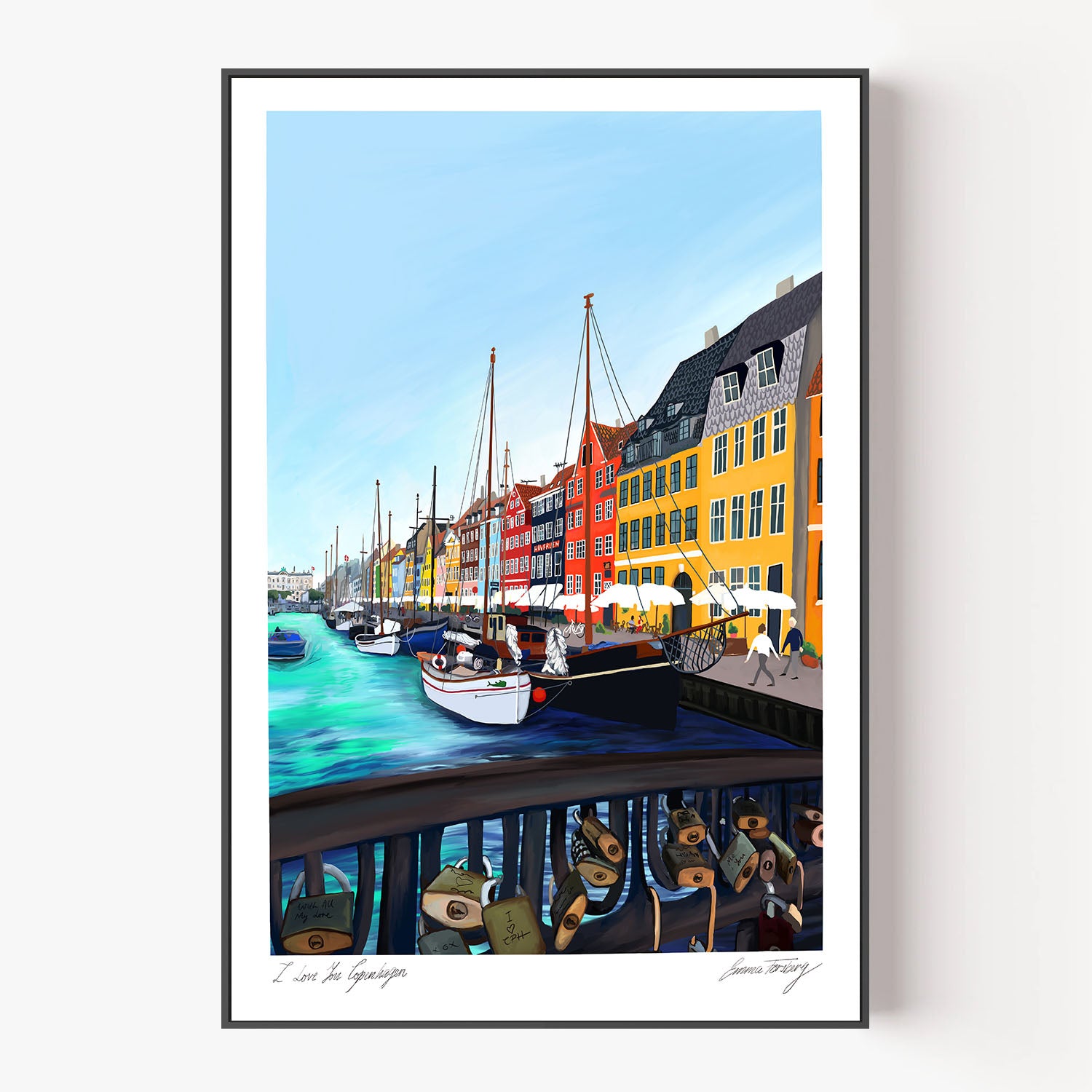 I Love You Copenhagen-by-Emma Forsberg-wall-art-print-canvas-poster-framed-Gioia