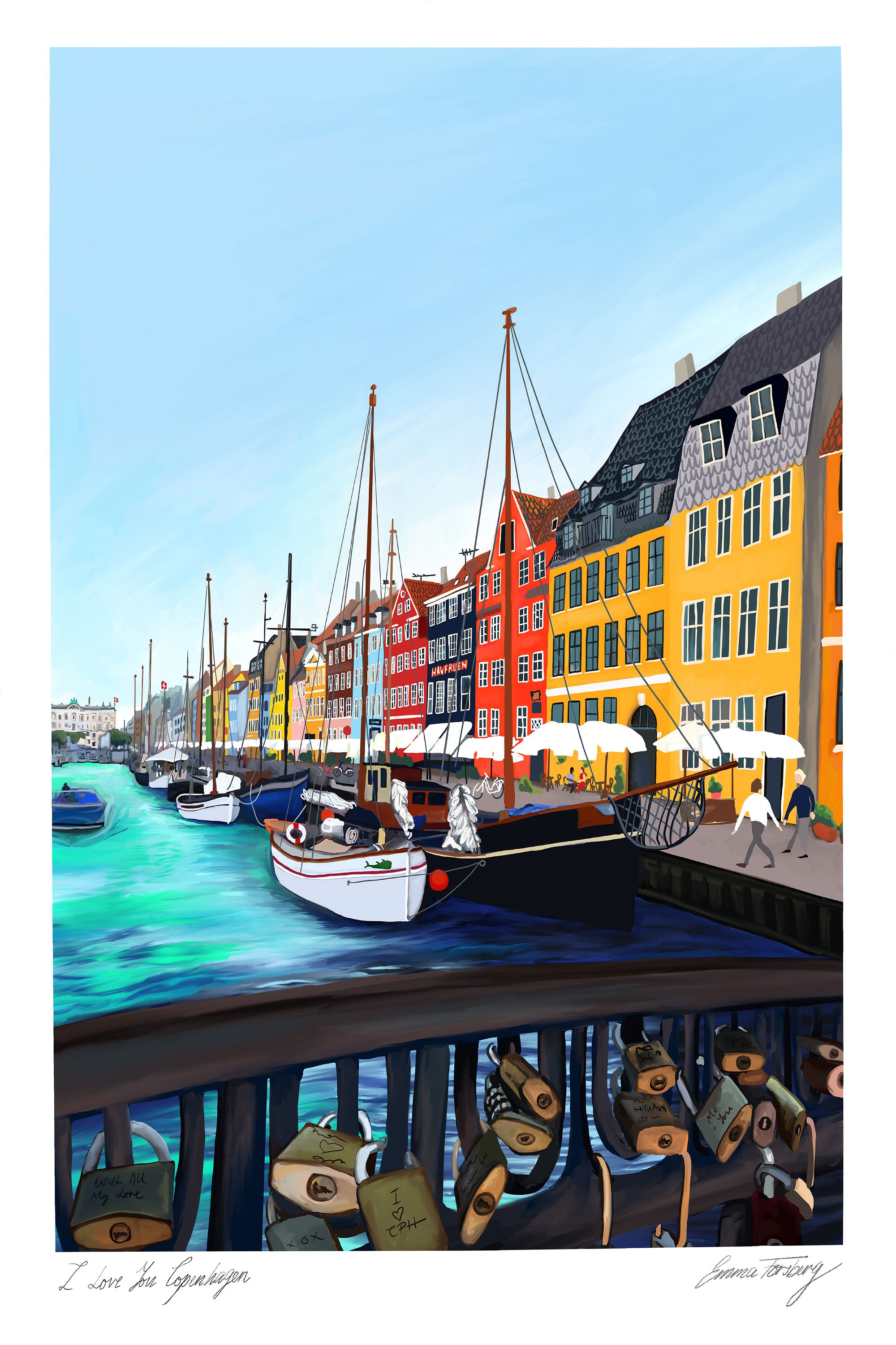 I Love You Copenhagen-by-Emma Forsberg-wall-art-print-canvas-poster-framed-Gioia