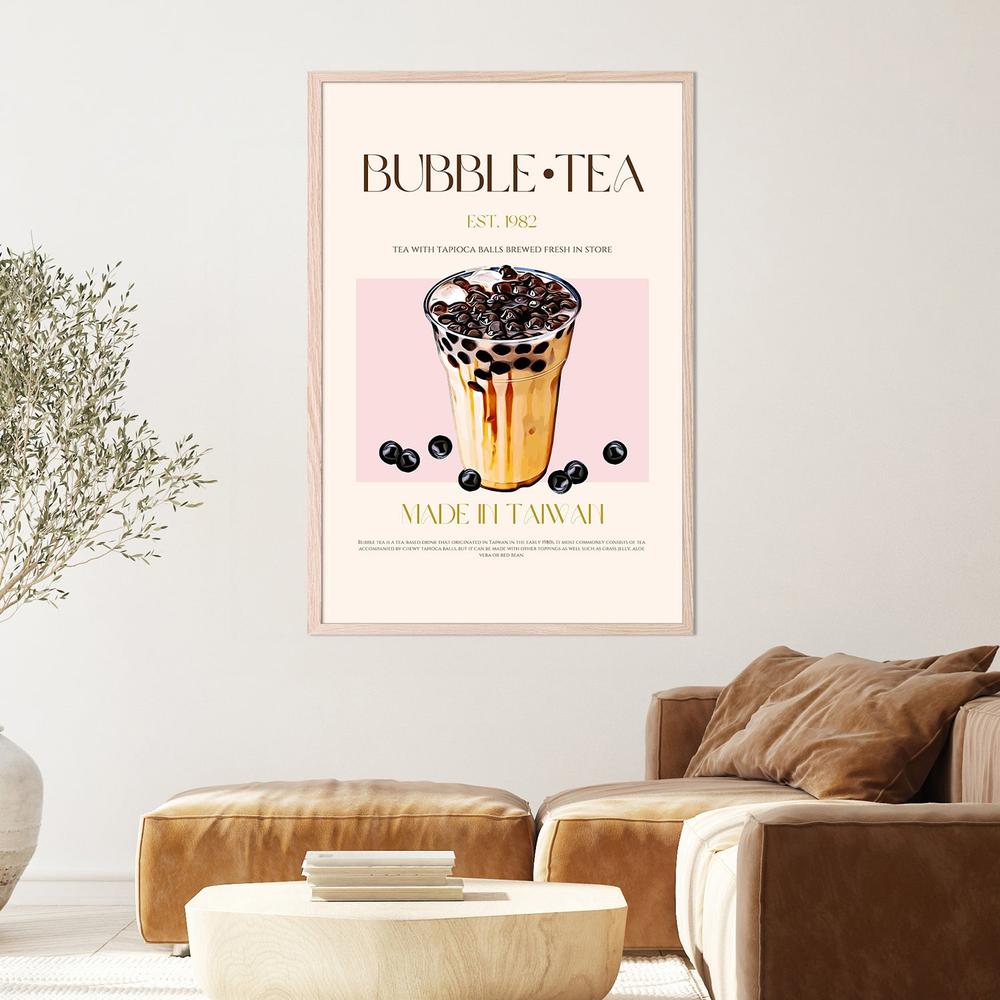 Iced Bubble Tea-by-Nazma Khokhar-wall-art-print-canvas-poster-framed-Gioia
