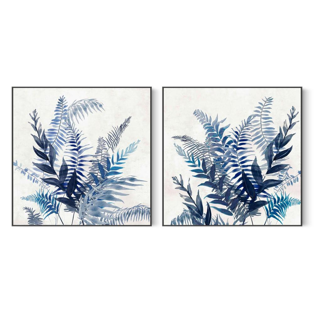 Indigo Canopy, Style A & B, Set Of 2-by-Jacob Q-wall-art-print-canvas-poster-framed-Gioia