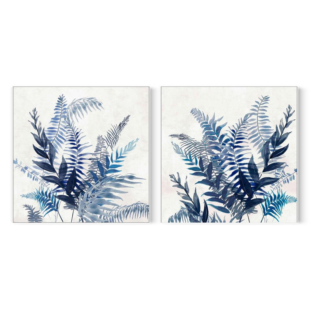 Indigo Canopy, Style A & B, Set Of 2-by-Jacob Q-wall-art-print-canvas-poster-framed-Gioia