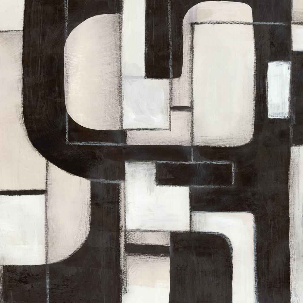 Interwoven Paths in Monochrome, Style A & B, Set Of 2-by-Emma Peal-wall-art-print-canvas-poster-framed-Gioia