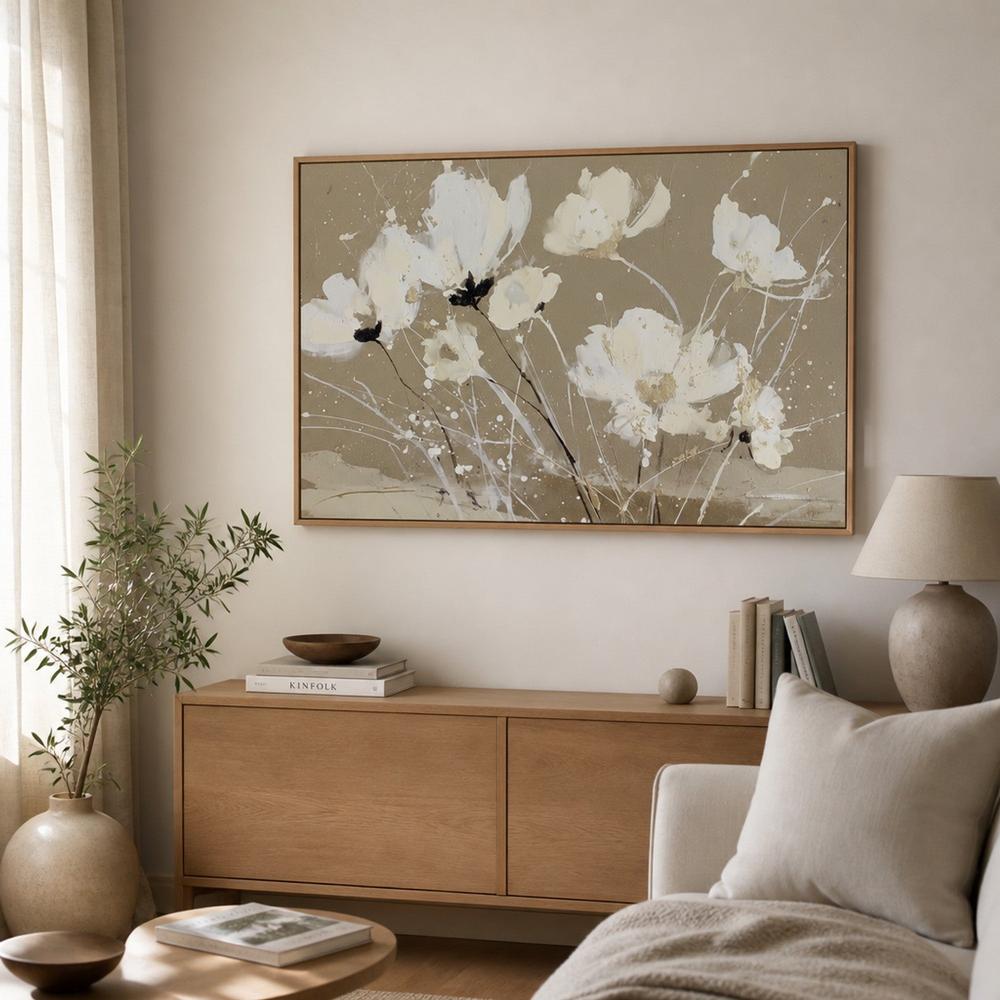 Ivory Petal Scatter-by-Chromatic Storm Studio-wall-art-print-canvas-poster-framed-Gioia