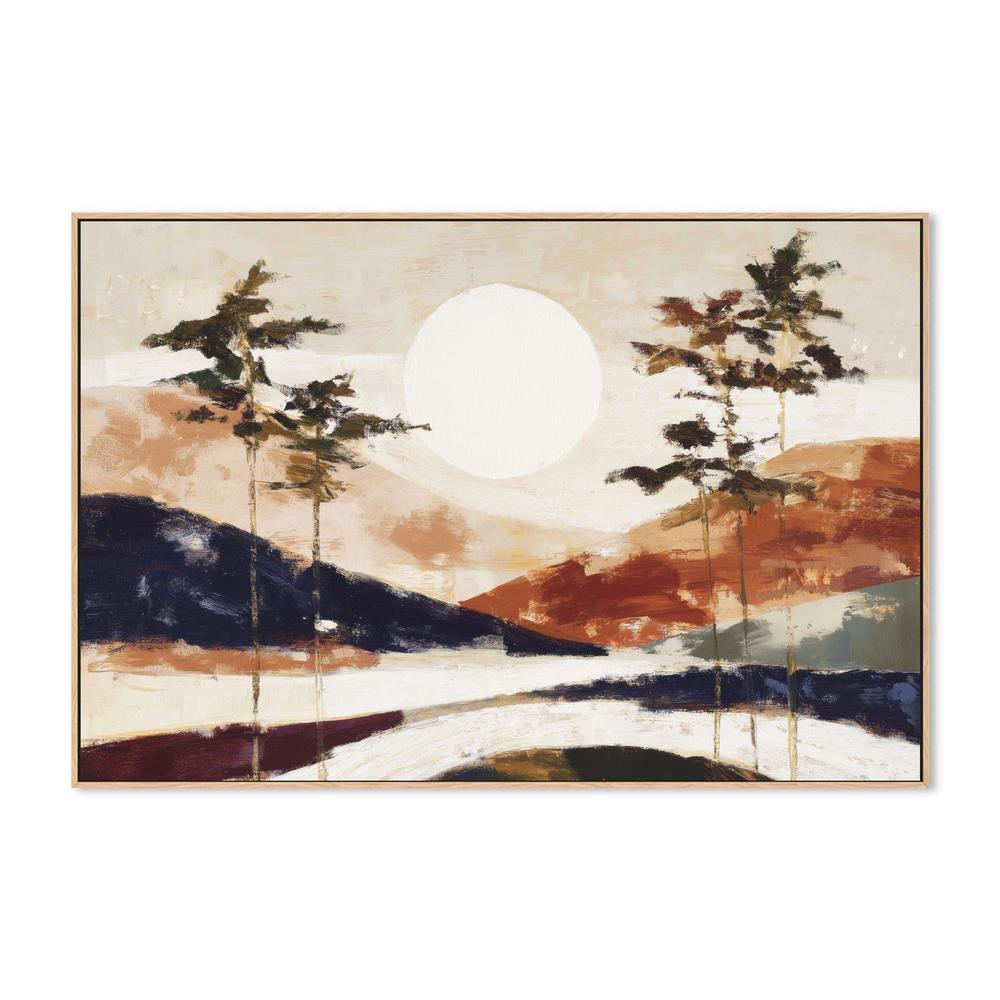 Japanese Mountain Landscape-by-Chromatic Storm Studio-wall-art-print-canvas-poster-framed-Gioia