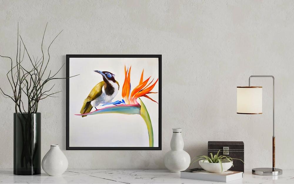 Blue Faced Honey Eater
