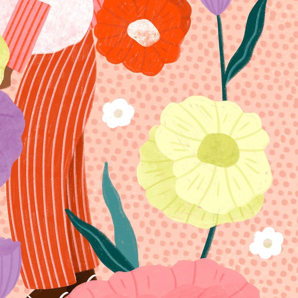 Joyful Floral Embrace-by-Bea Muller-wall-art-print-canvas-poster-framed-Gioia