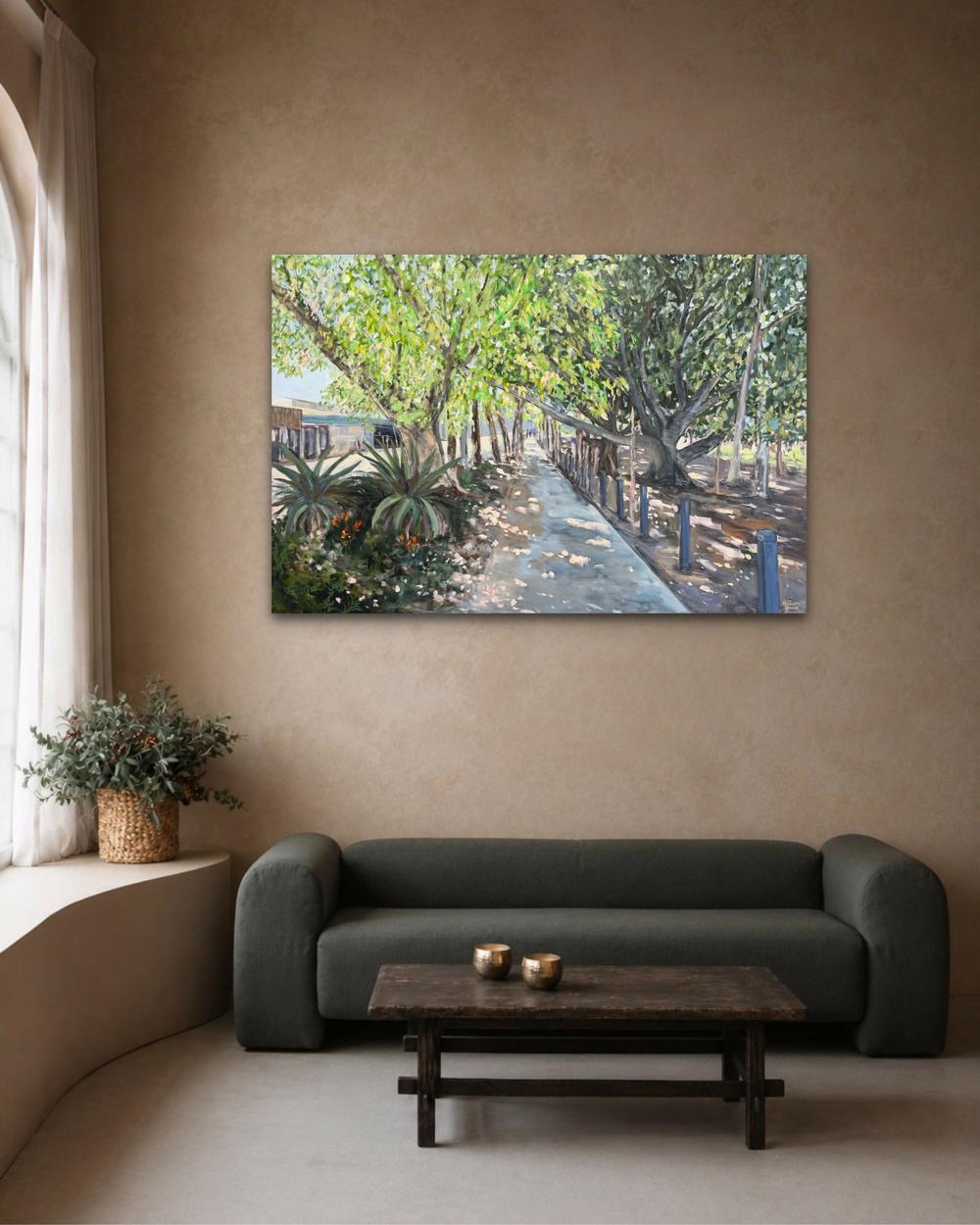Bulimba. Original hand-painted artwork by Meredith Howse.