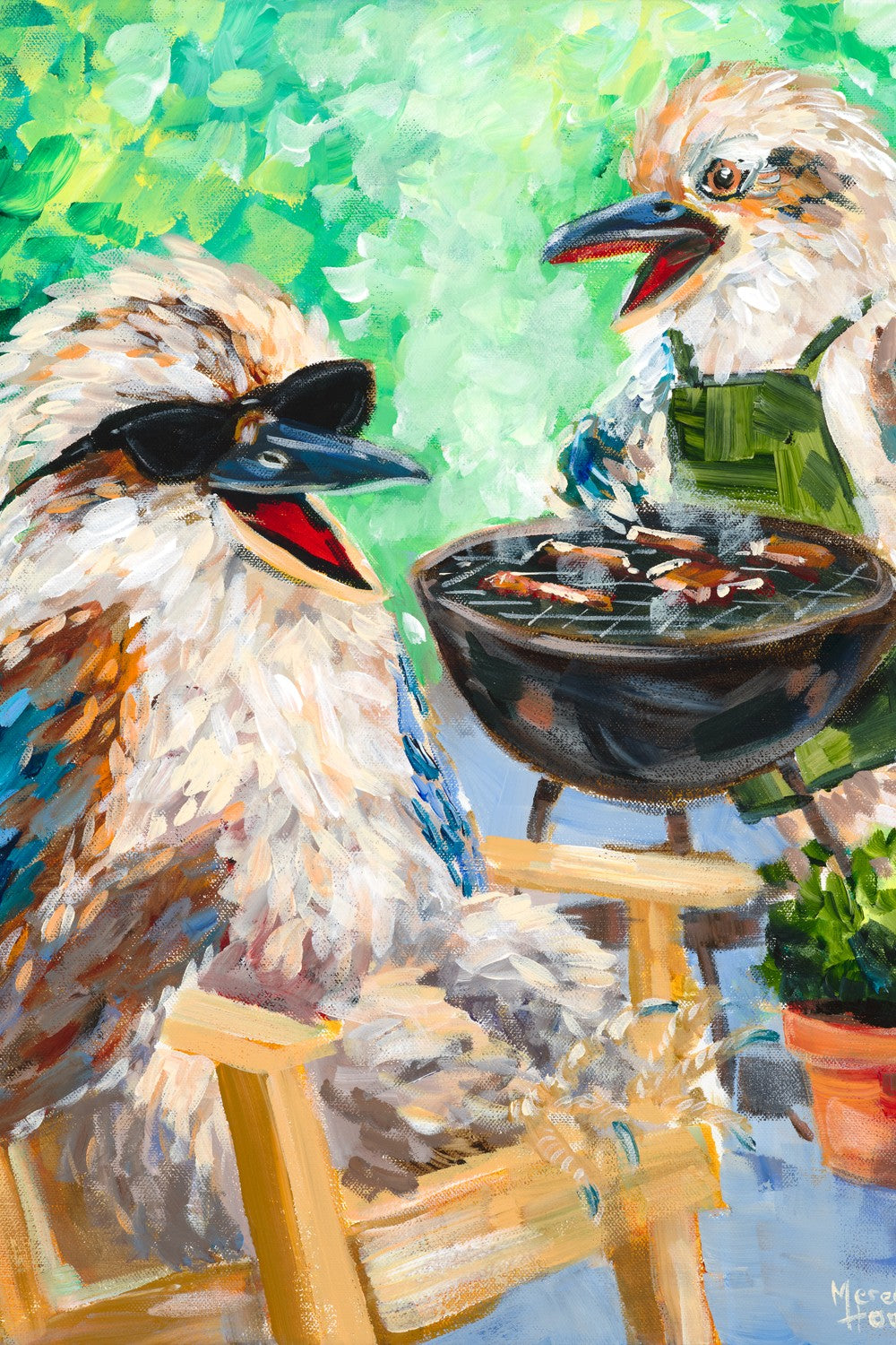 Kookaburra Day Off-by-Meredith Howse-wall-art-print-canvas-poster-framed-Gioia