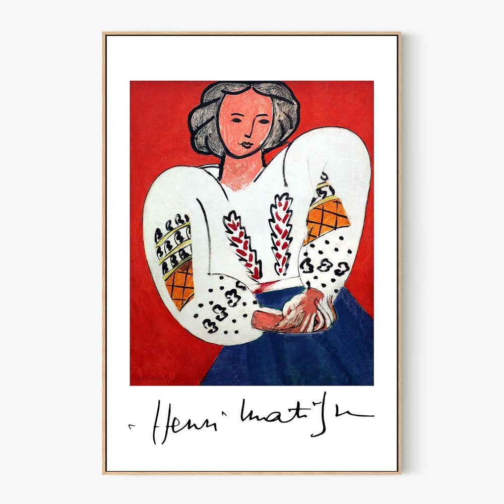 La Camicetta Romena 1940-by-Henri Matisse-wall-art-print-canvas-poster-framed-Gioia