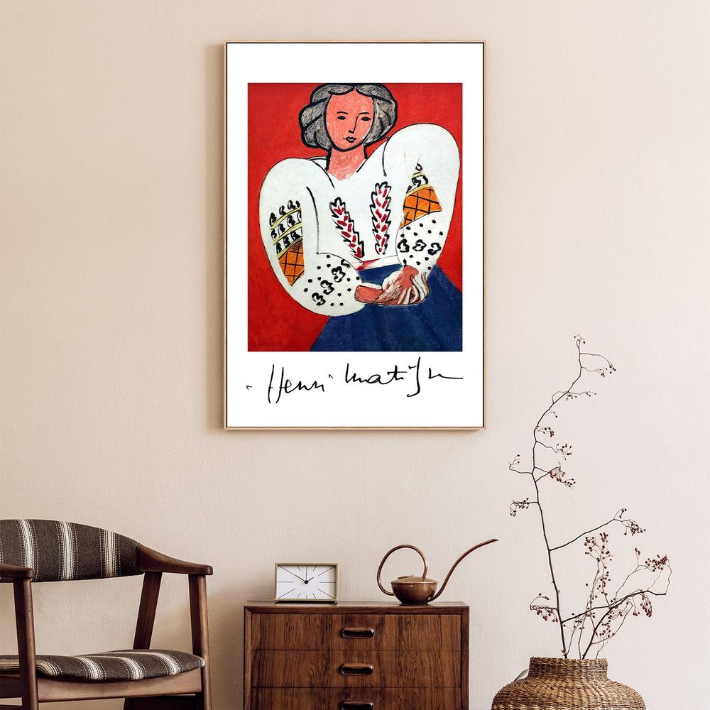 La Camicetta Romena 1940-by-Henri Matisse-wall-art-print-canvas-poster-framed-Gioia