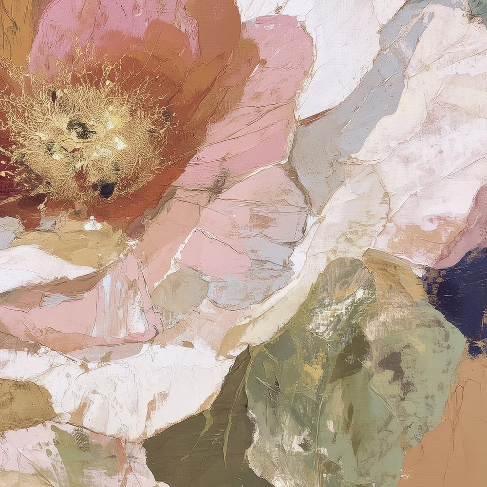 Layered Peony with Gold Details-by-Jordão de Abreu-wall-art-print-canvas-poster-framed-Gioia