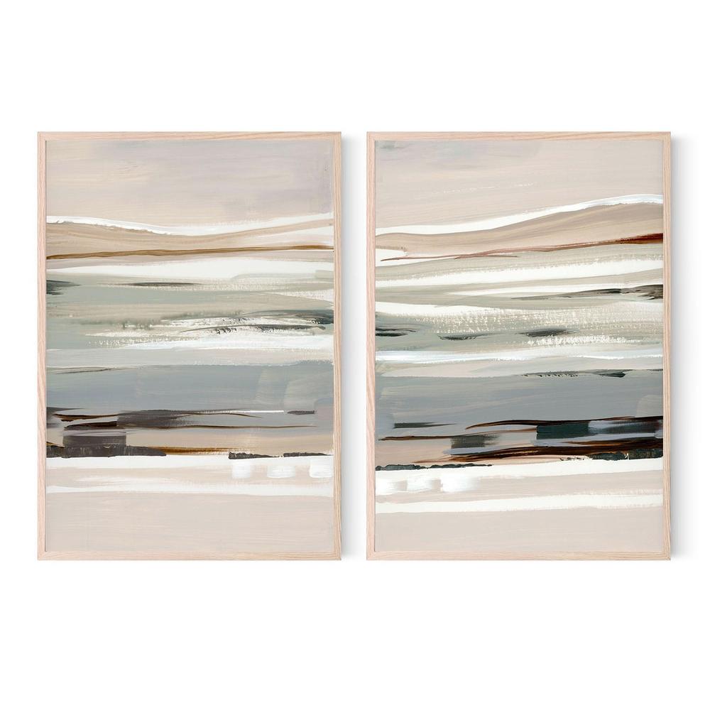 Layers of Earth and Mist, Style A & B, Set Of 2-by-Lera-wall-art-print-canvas-poster-framed-Gioia