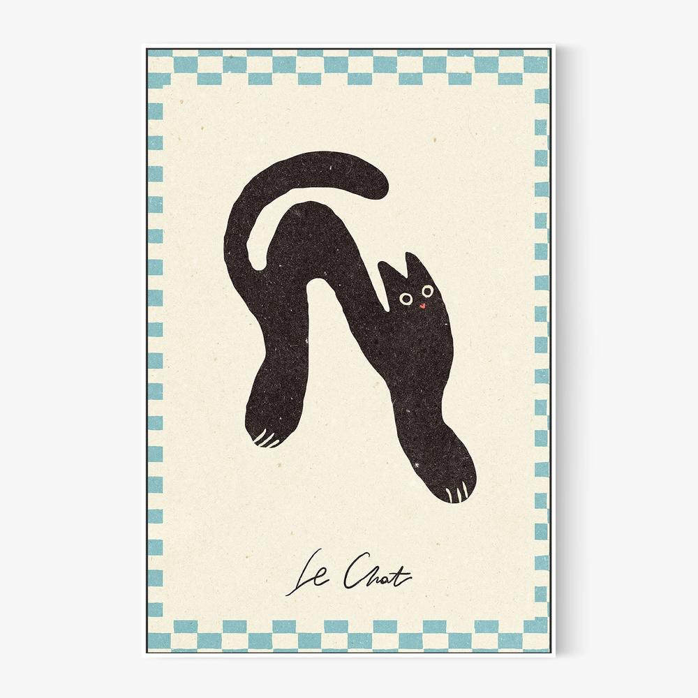 Le Chat-by-NKTN-wall-art-print-canvas-poster-framed-Gioia