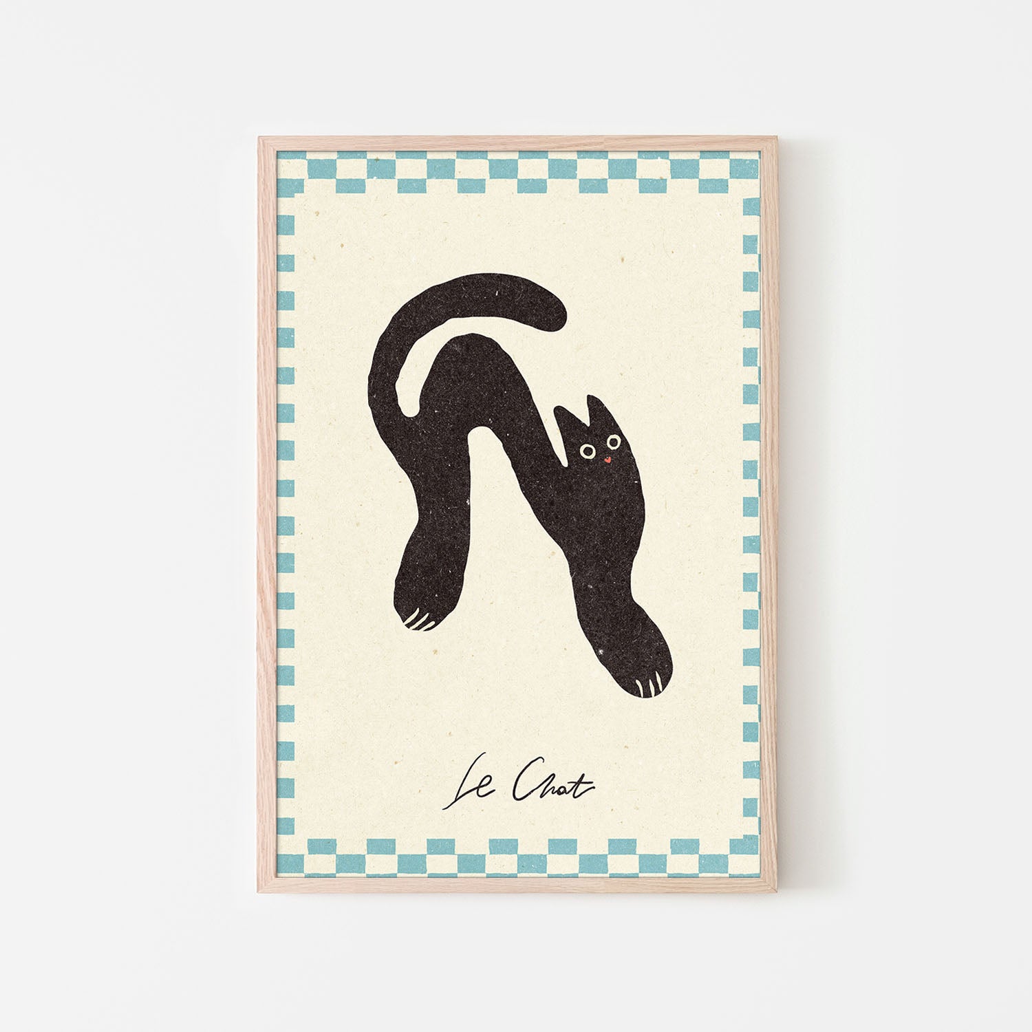 Le Chat-by-NKTN-wall-art-print-canvas-poster-framed-Gioia