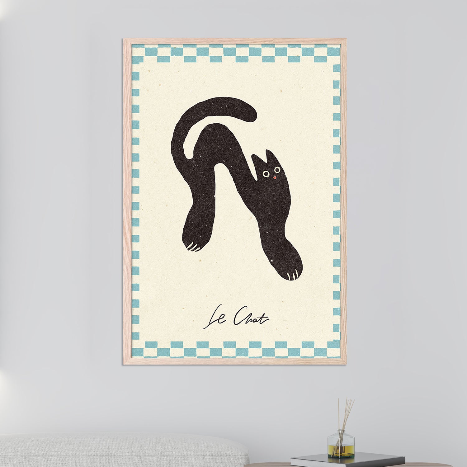Le Chat-by-NKTN-wall-art-print-canvas-poster-framed-Gioia