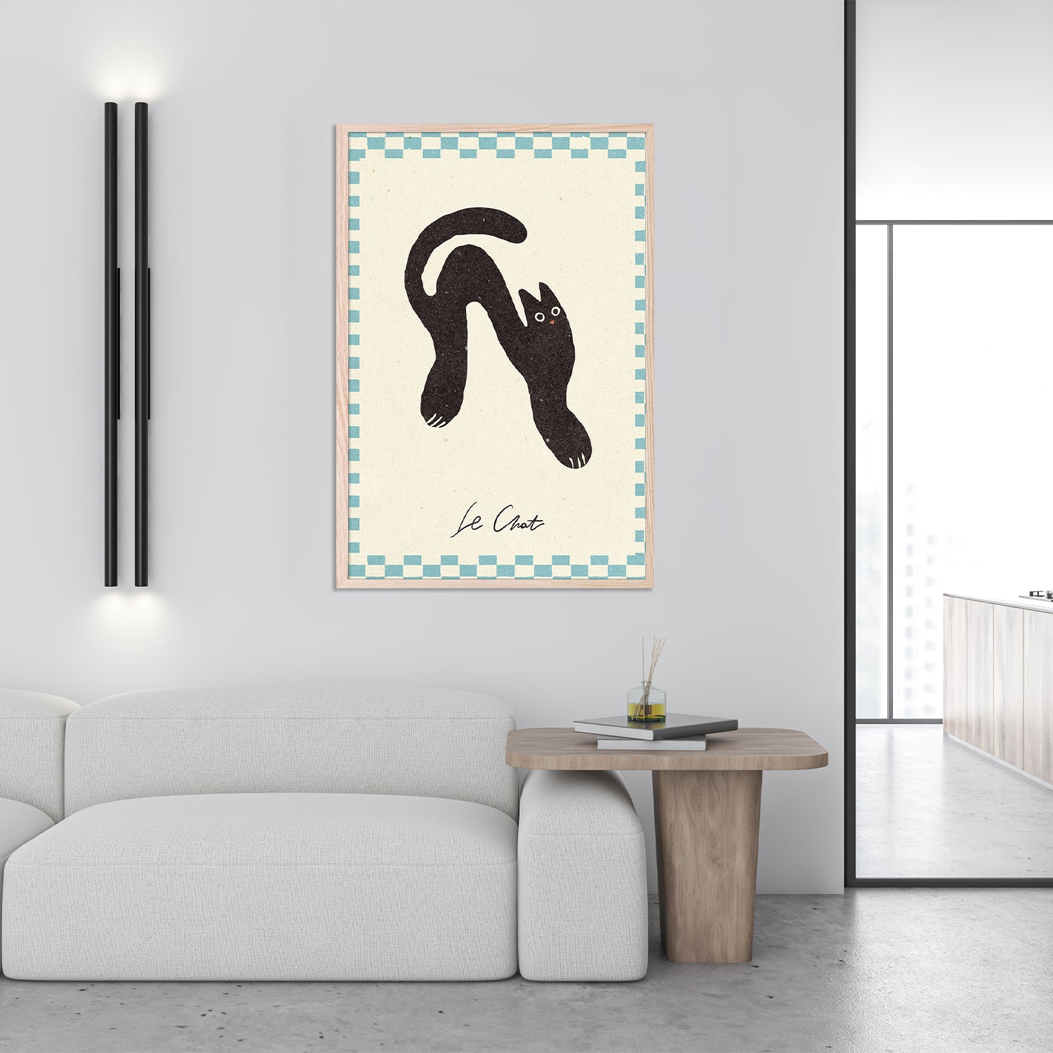 Le Chat-by-NKTN-wall-art-print-canvas-poster-framed-Gioia