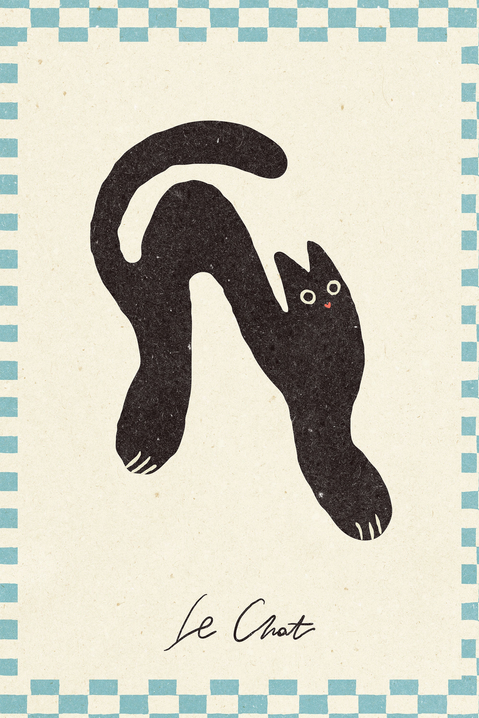 Le Chat-by-NKTN-wall-art-print-canvas-poster-framed-Gioia