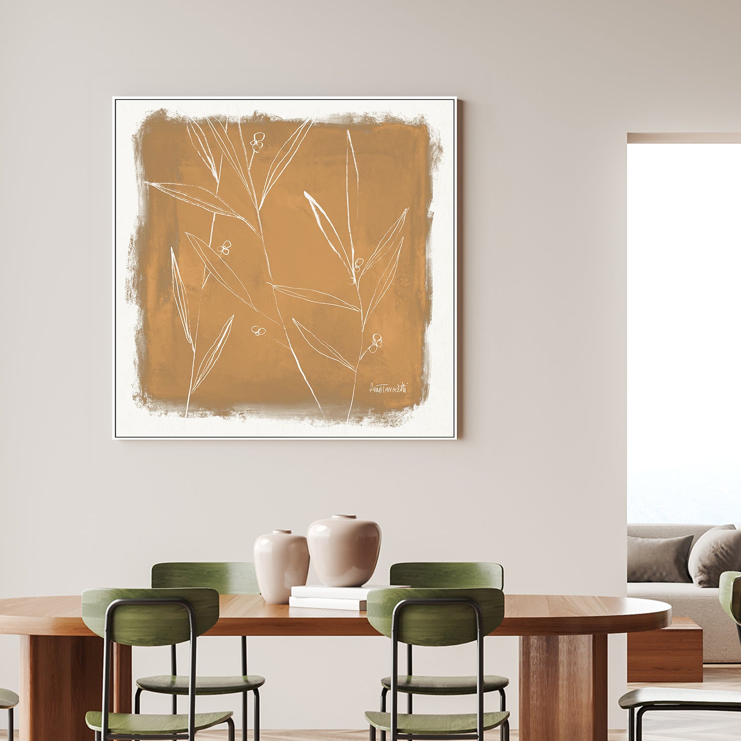 Leaf Lines, Style A-by-Anne Tavoletti-wall-art-print-canvas-poster-framed-Gioia
