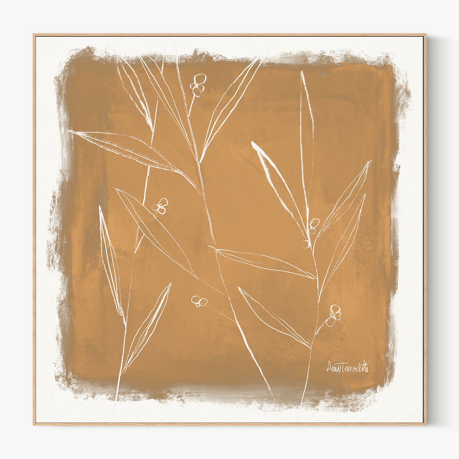 Leaf Lines, Style A-by-Anne Tavoletti-wall-art-print-canvas-poster-framed-Gioia