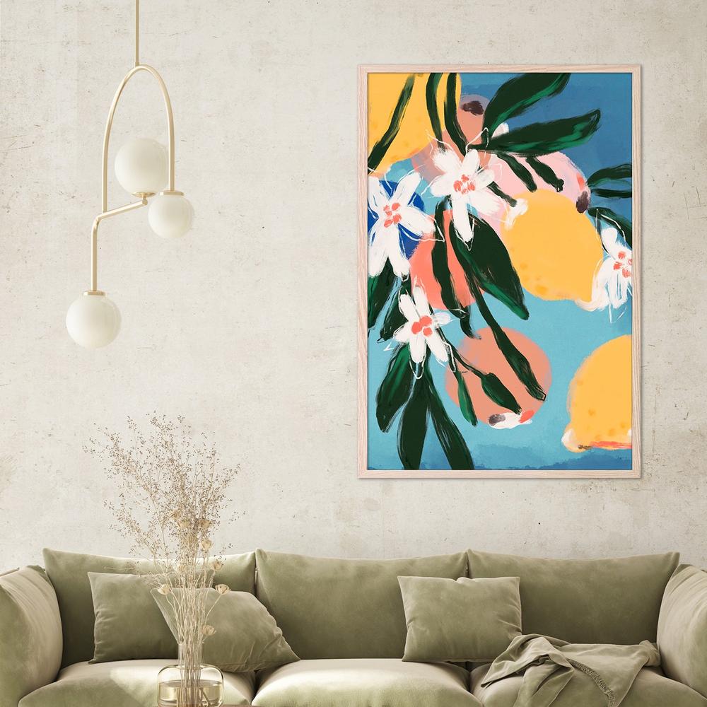 Lemon Blossom Breeze-by-Treechild-wall-art-print-canvas-poster-framed-Gioia