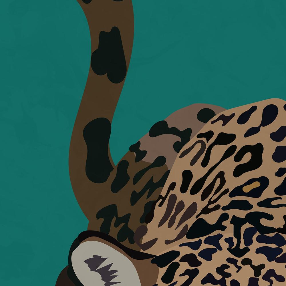 Leopard With Gold Glasses-by-Sarah Manovski-wall-art-print-canvas-poster-framed-Gioia