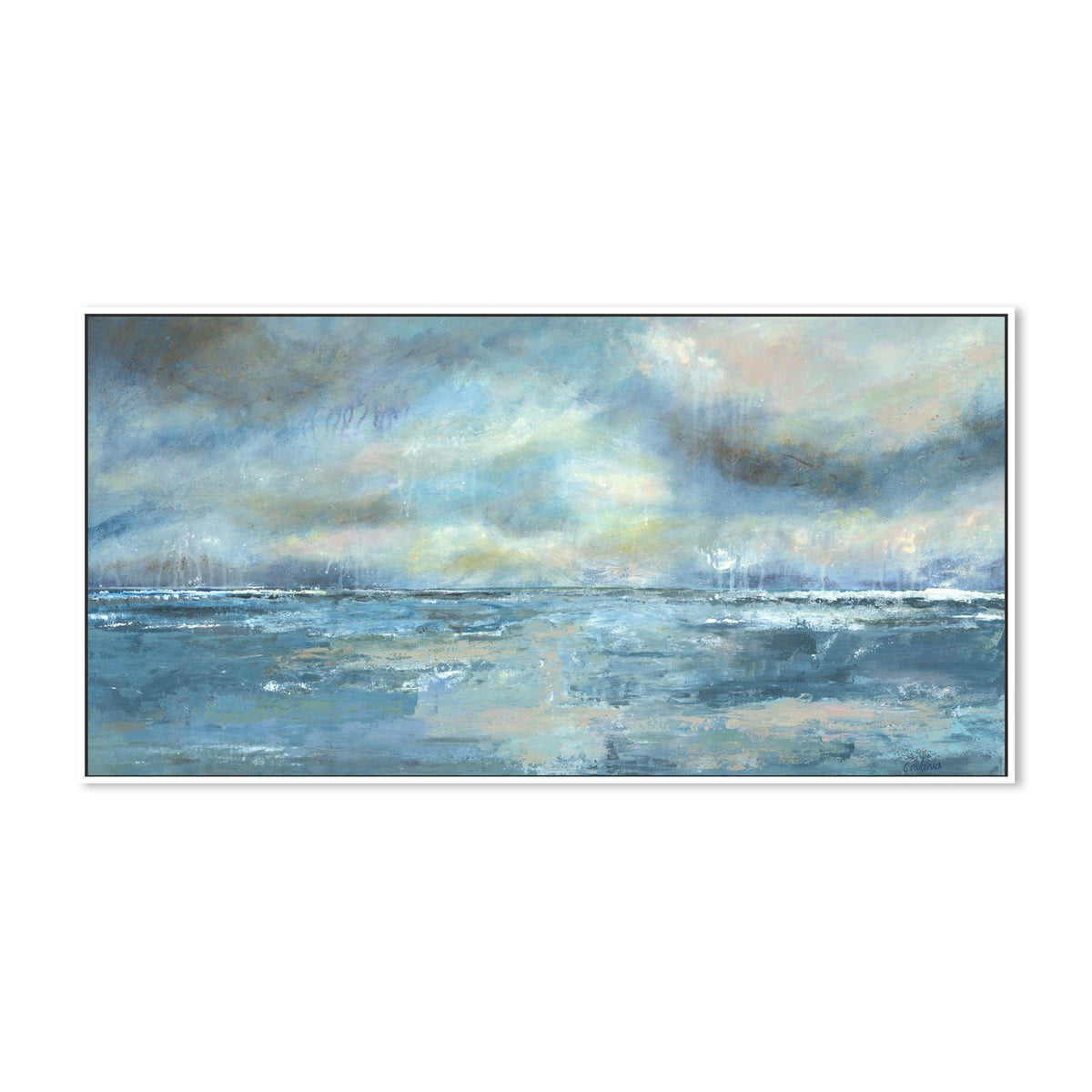 Let The Ocean Wash Over You-by-Karen Cavania-wall-art-print-canvas-poster-framed-Gioia