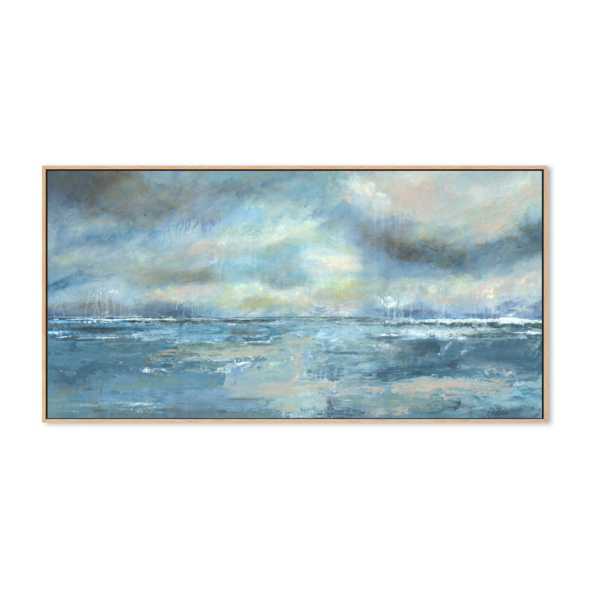 Let The Ocean Wash Over You-by-Karen Cavania-wall-art-print-canvas-poster-framed-Gioia