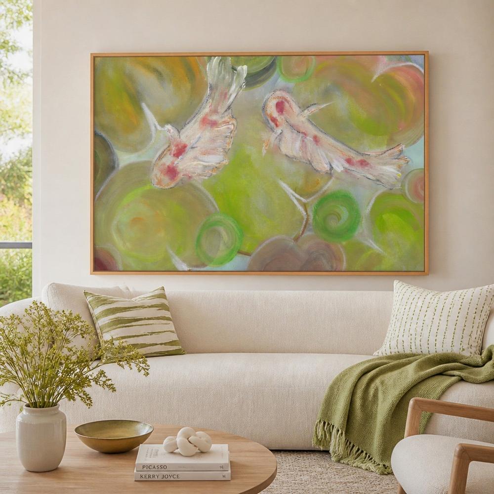 Lilypads-by-Lisa Schmidt-wall-art-print-canvas-poster-framed-Gioia