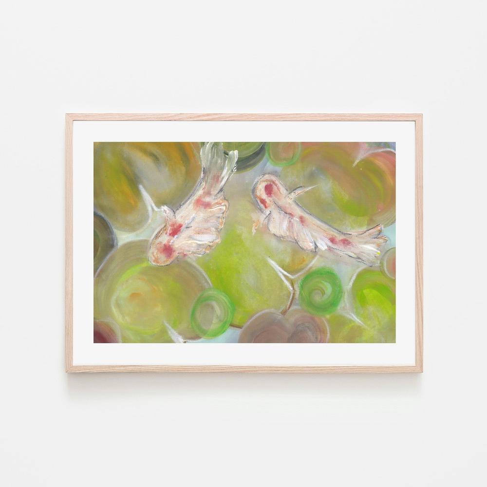 Lilypads-by-Lisa Schmidt-wall-art-print-canvas-poster-framed-Gioia
