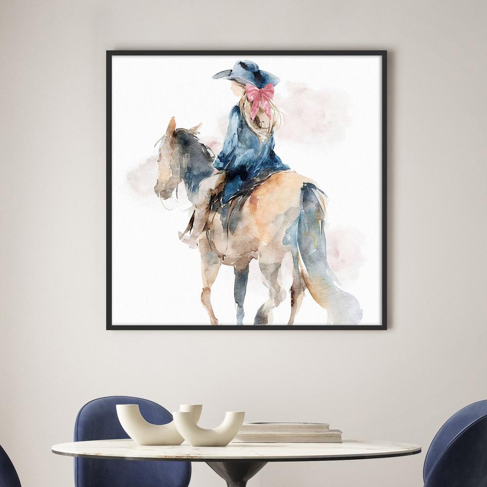 Little Cowgirl-by-Gioia Template-wall-art-print-canvas-poster-framed-Gioia