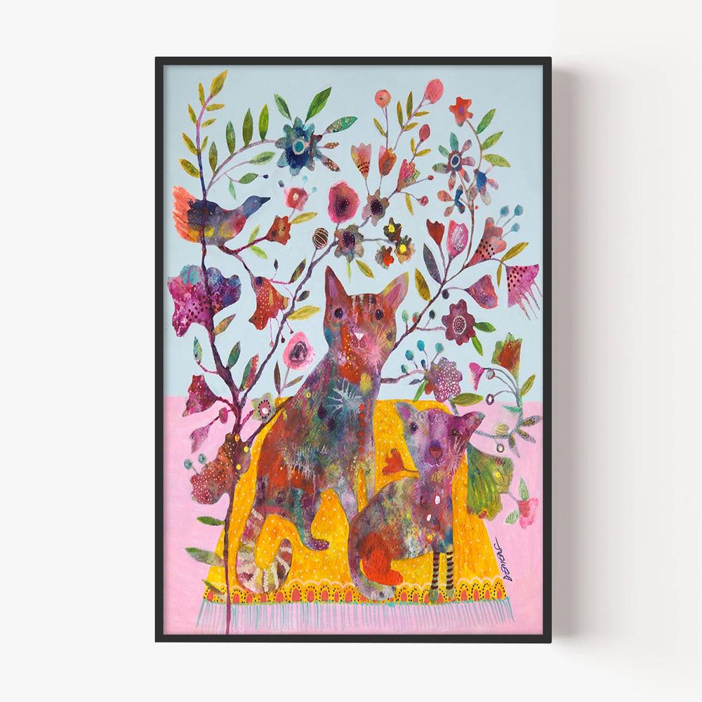 lola & lolo-by-Sylvie Demers-wall-art-print-canvas-poster-framed-Gioia